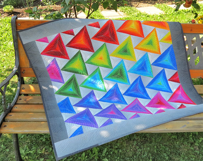 Triangle quilt pattern