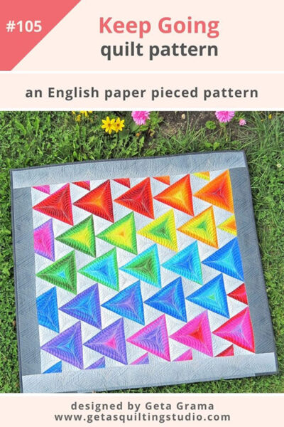 Triangle quilt pattern