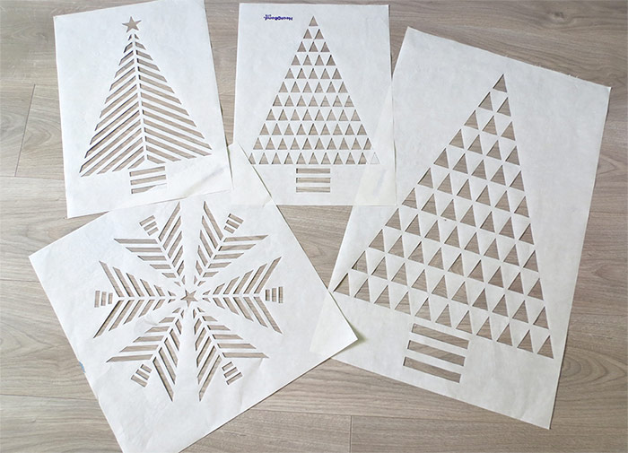 Tree quilt pattern-reverse applique