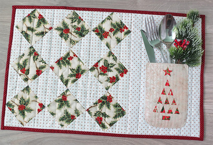 Placemat with pocket tutorial