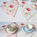 Heart placemats and coasters- free pattern