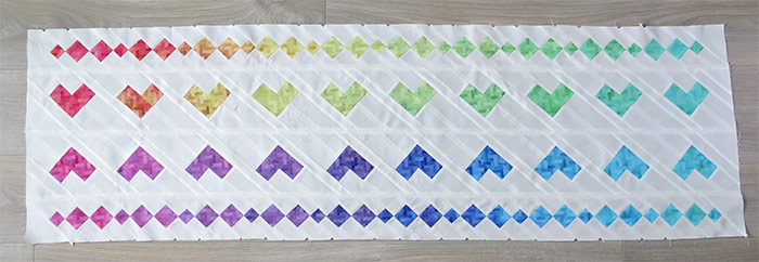Seminole heart quilt pattern