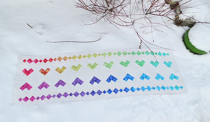 Seminole heart quilt pattern