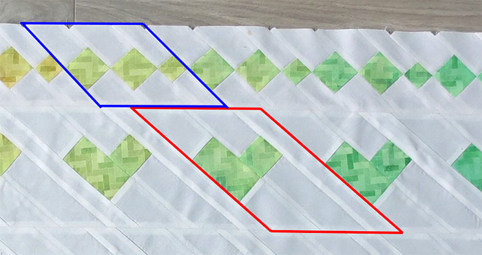 Seminole heart quilt pattern
