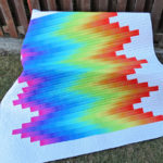 Taking advantage of fabric print- bargello style quilts