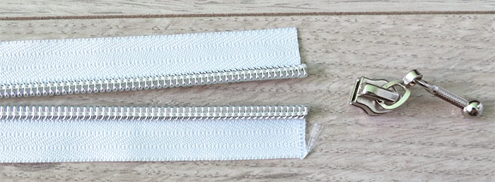 How to add slider to zipper tape