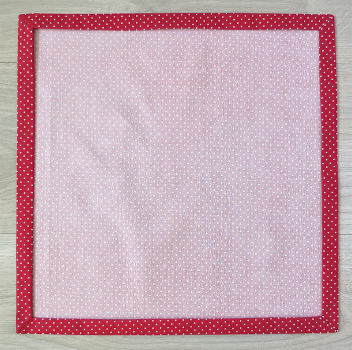 How to sew double sided fabric napkins with mitered corners