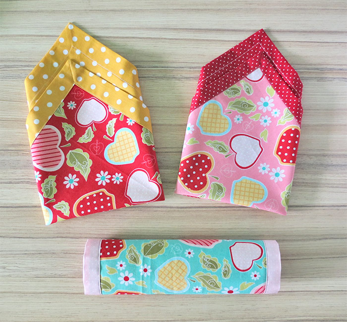 How to sew double sided fabric napkins with mitered corners