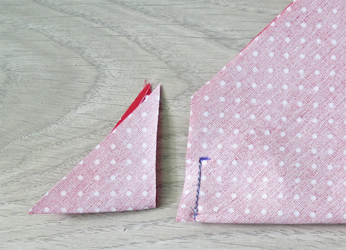 How to sew double sided fabric napkins with mitered corners
