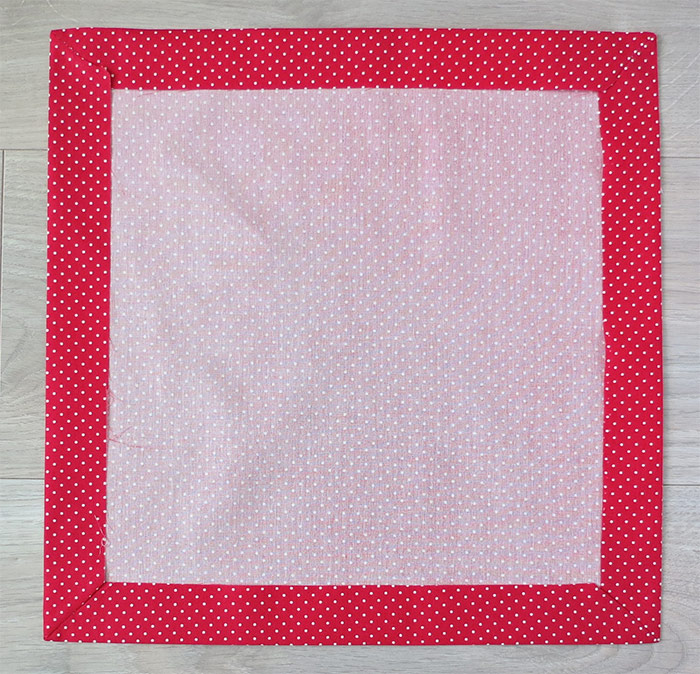 How to sew double sided fabric napkins with mitered corners