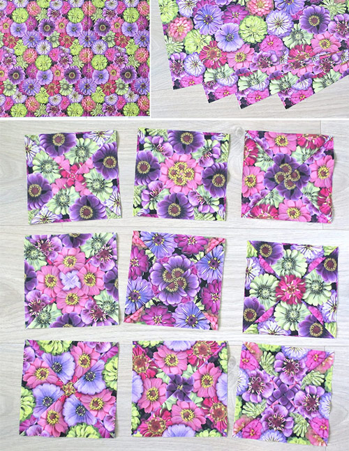 Kaleidoscope quilt patterns
