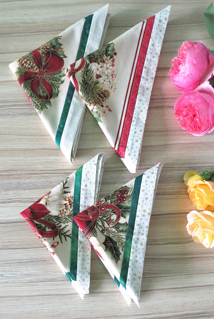 How to sew double sided fabric napkins