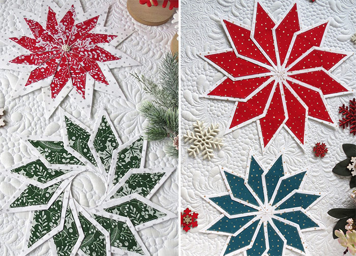 Stars and wreaths -ornament patterns