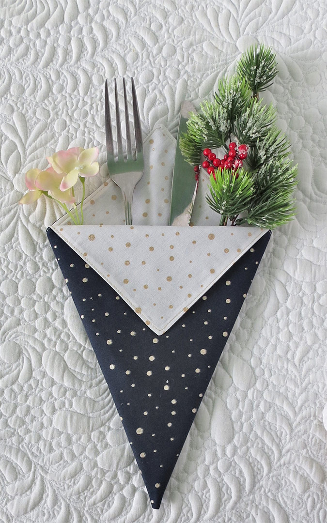 Folded napkins pattern