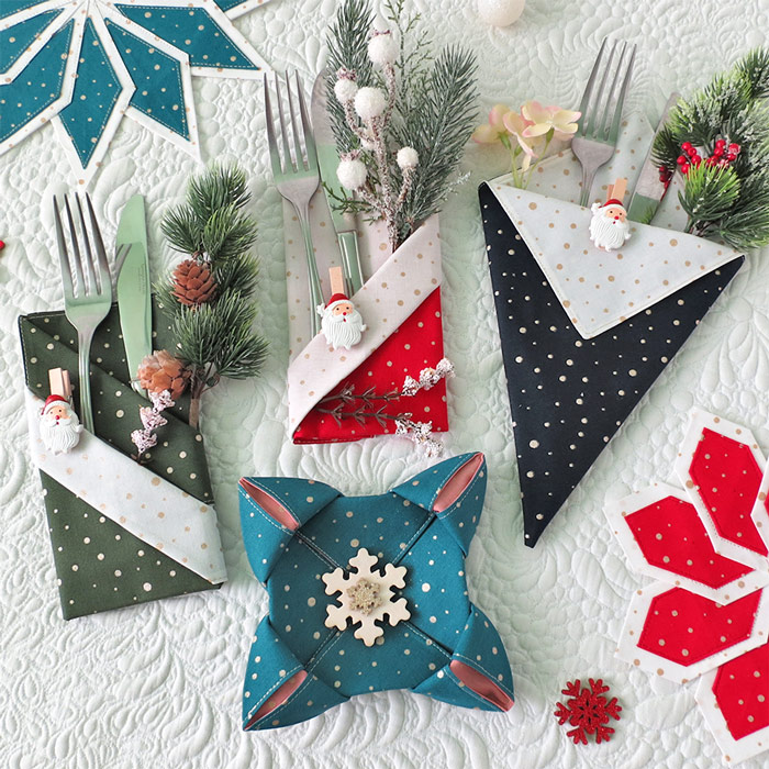 Folded napkins pattern