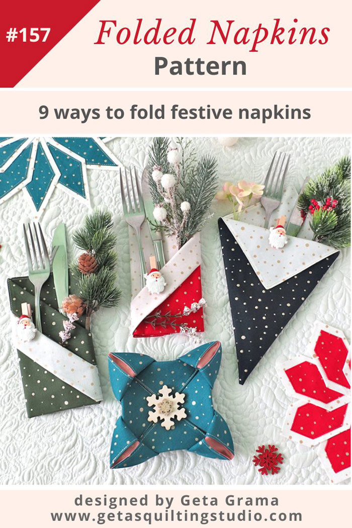 Folded napkins pattern
