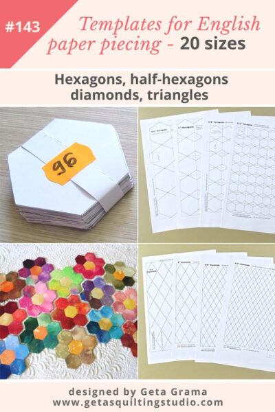 DIY templates for English paper piecing