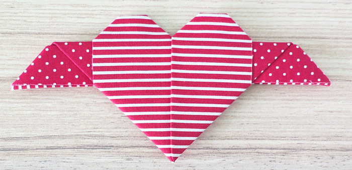Fabric heart ornament pattern