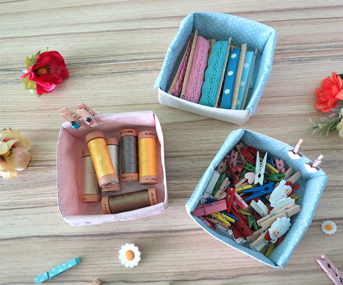 DIY Fabric Organizers for drawers