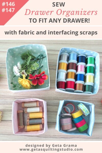 DIY Fabric Organizers for drawers
