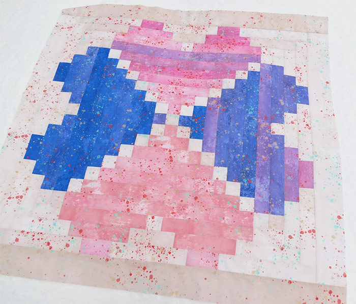 Baby heart quilt pattern