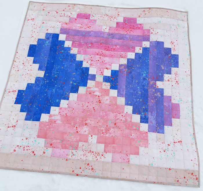 Baby heart quilt pattern