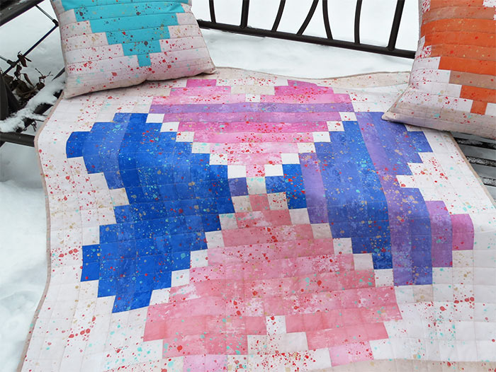 Baby heart quilt pattern
