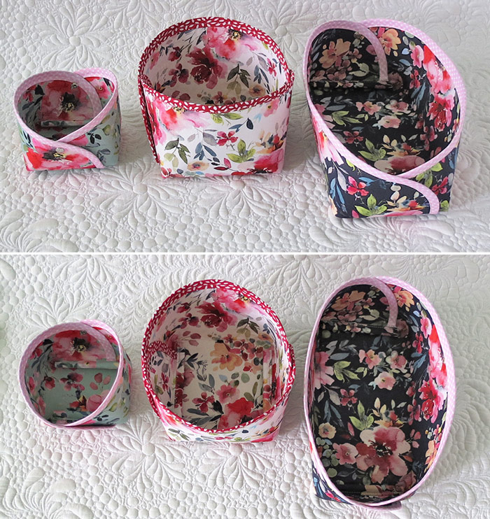 Fabric bin pattern