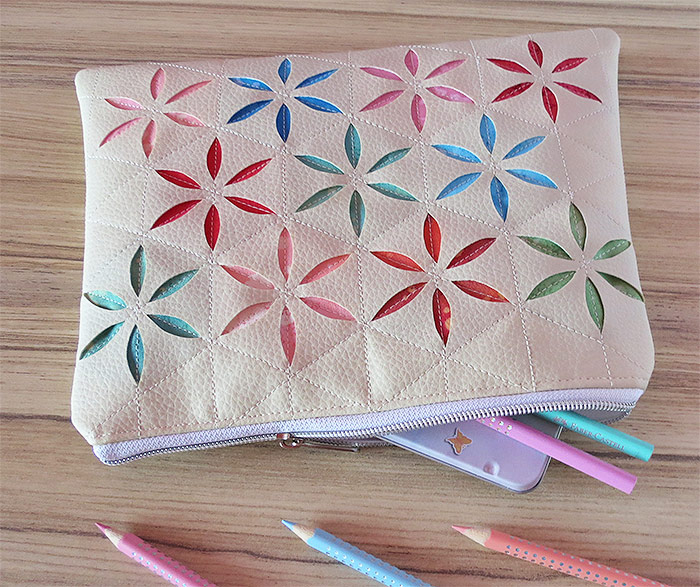 Faux leather pouch 