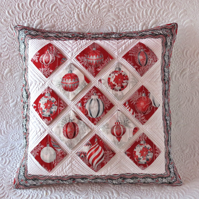 Folded blocks pillow