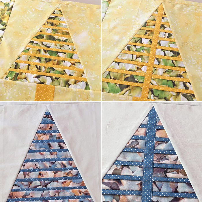 Quilted tree pattern