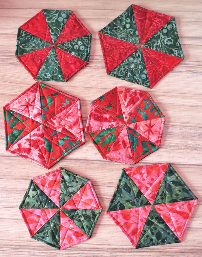 Quilted coasters pattern