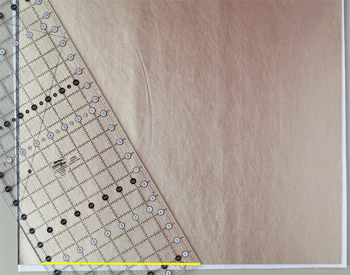 Learn how to sew grids on faux leather bags