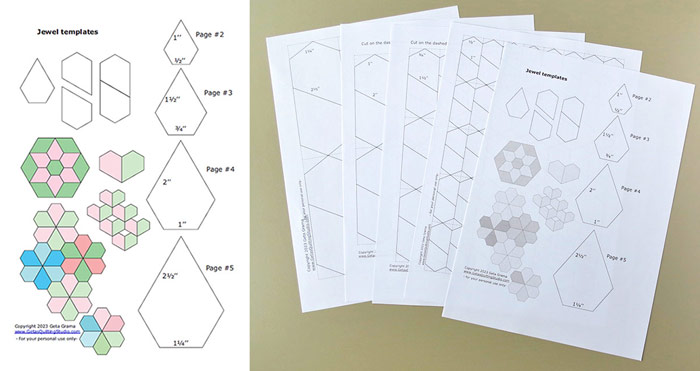 English paper piecing templates