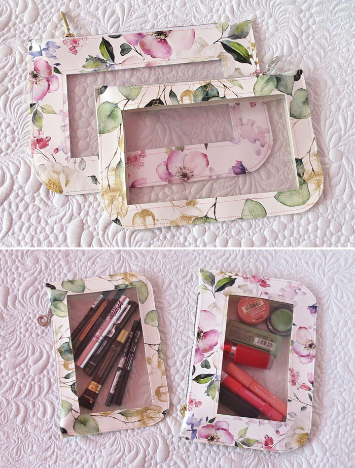 Clear vinyl pouch pattern