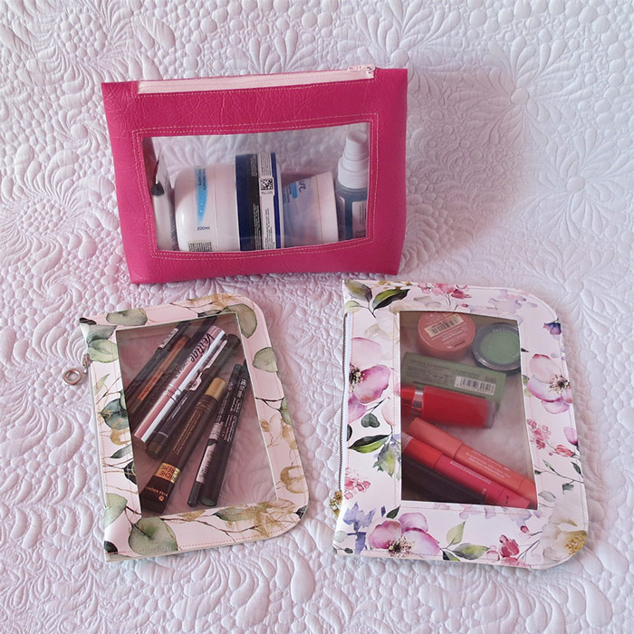 Clear vinyl pouch pattern