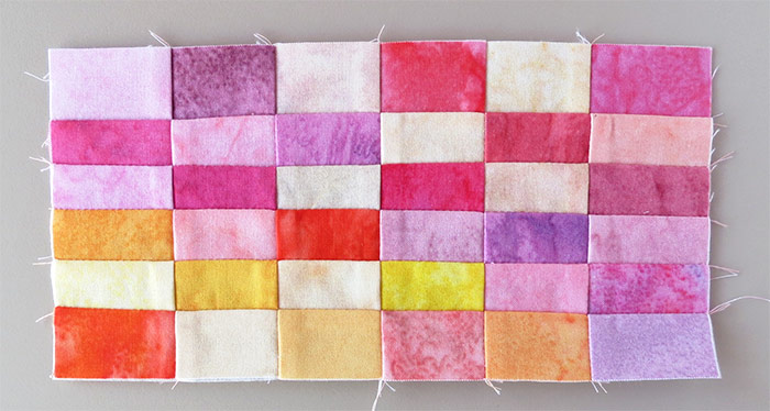 Patchwork piecing trick