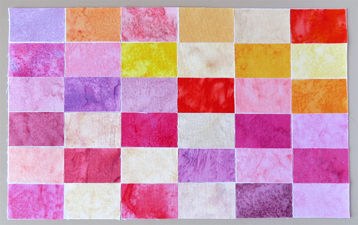 Patchwork piecing trick