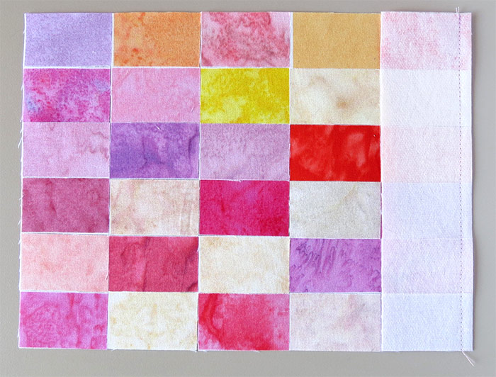 Patchwork piecing trick