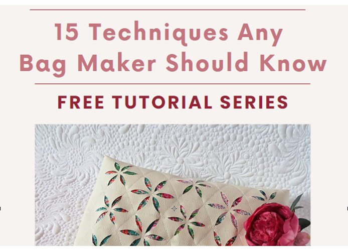 15 techniques any bag maker should know