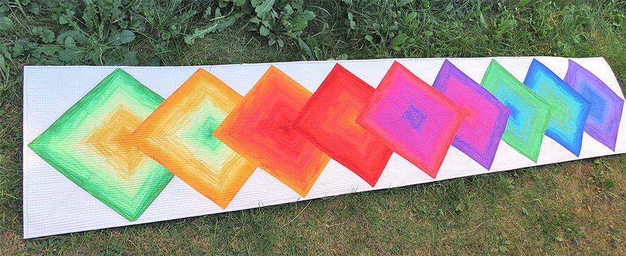 Striped Fabric Quilt Pattern