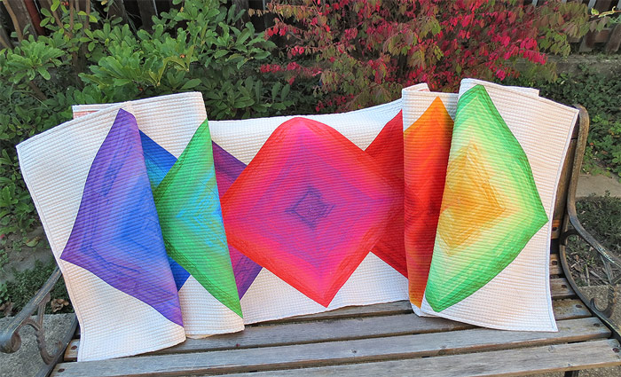Striped Fabric Quilt Pattern