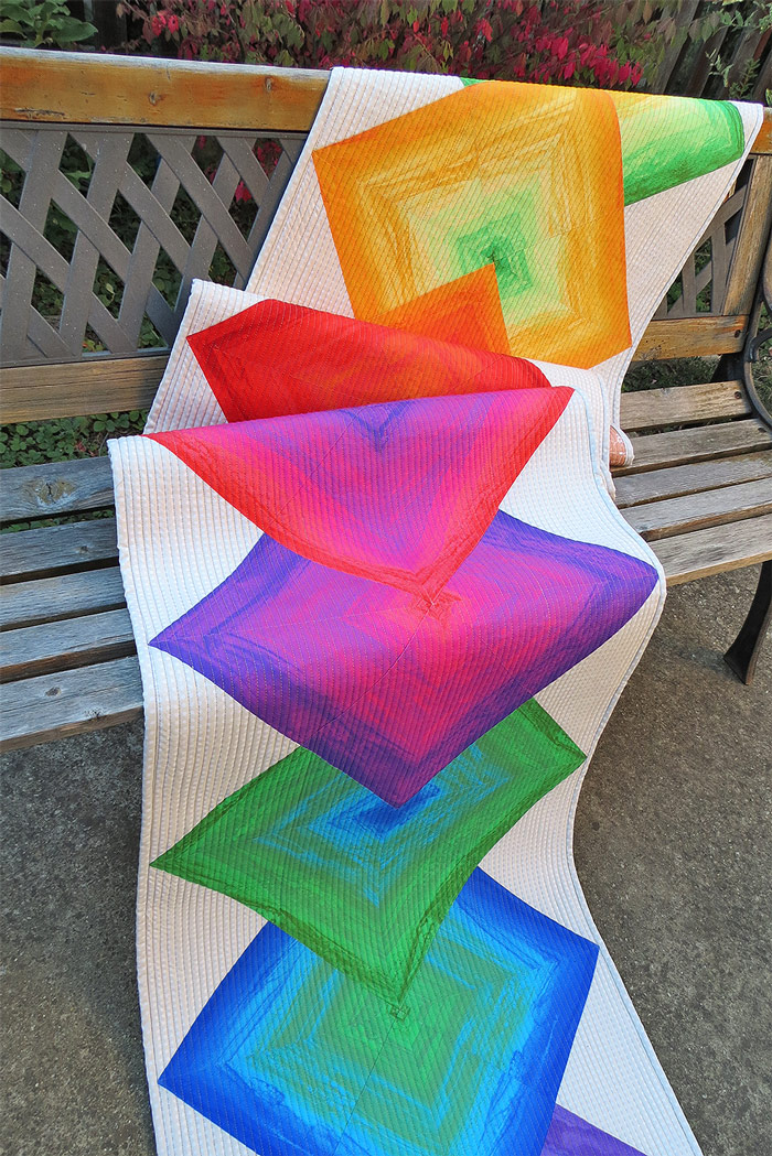 Striped Fabric Quilt Pattern