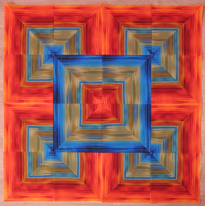Striped Fabric Quilt Pattern