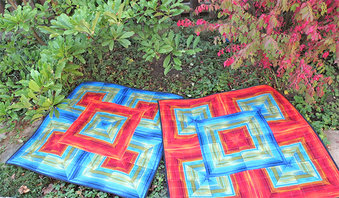 Striped Fabric Quilt Pattern