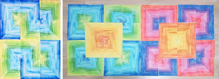 Striped Fabric Quilt Pattern