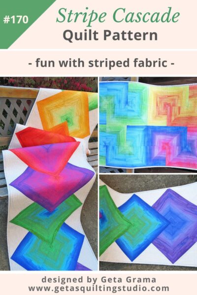 Striped Fabric Quilt Pattern
