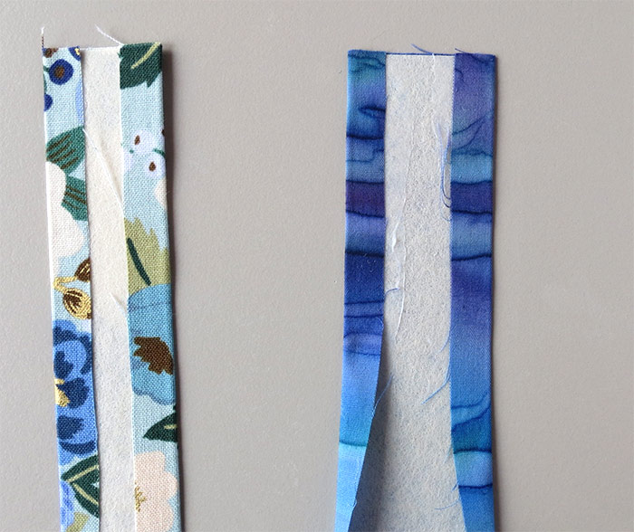 How to sew two color straps
