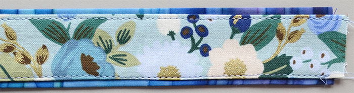 How to sew two color straps