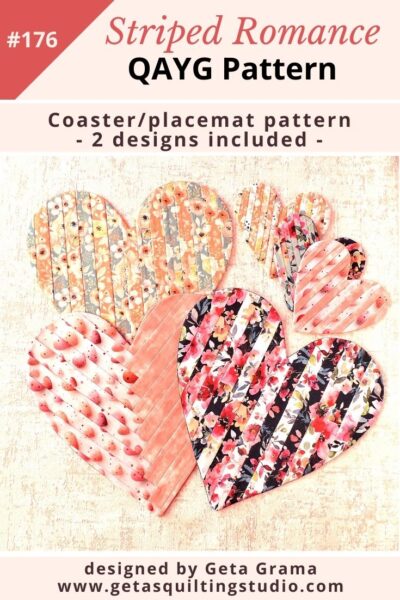 QAYG coaster placemat pattern